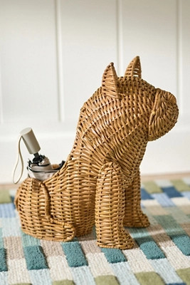 Frenchie Woven Wicker Basket | Anthropologie (US)