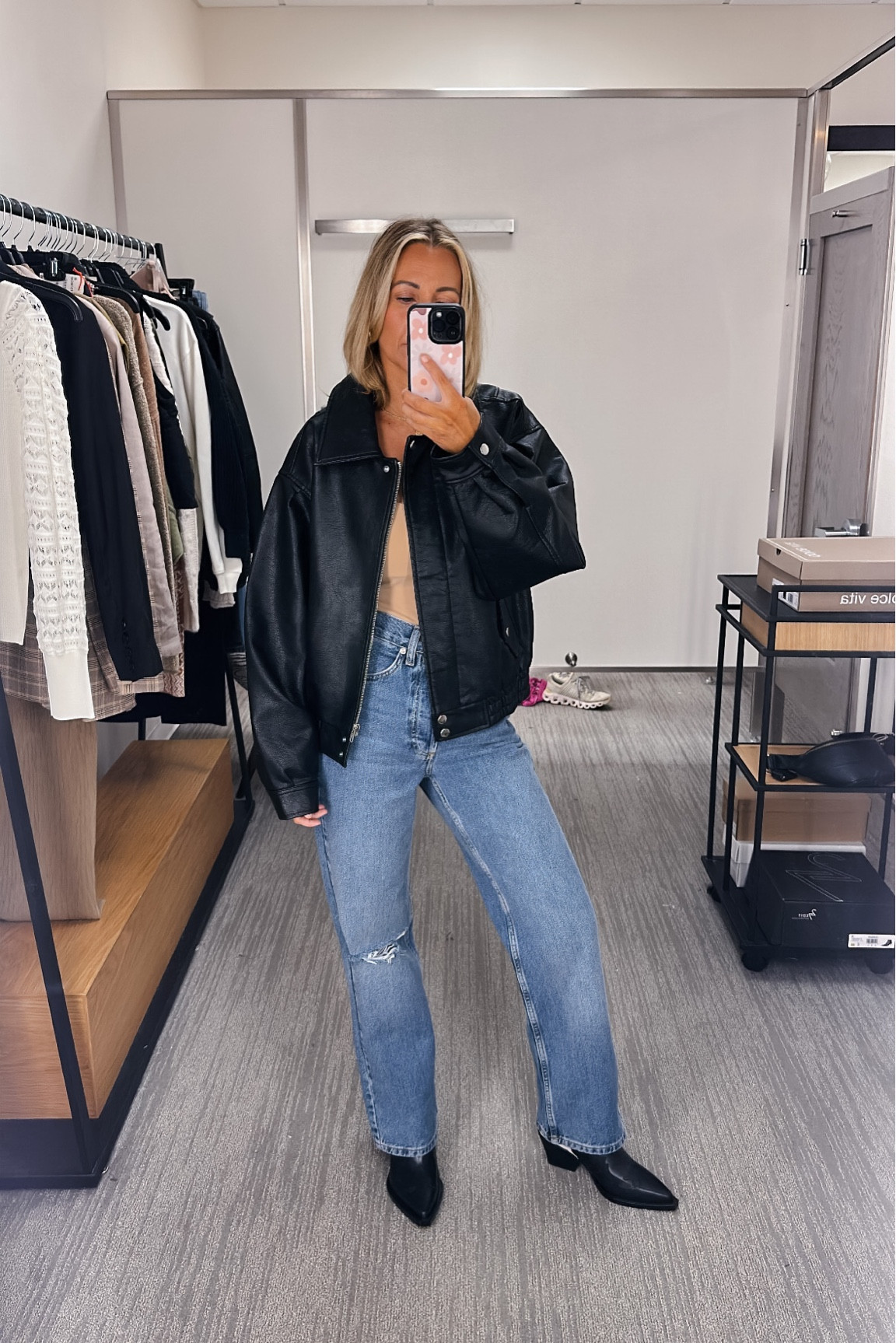 Nsale outfit
Bomber jacket fits oversized wearing size xs
Bodysuit tts wearing xs
Denim tts
Boots tts

Nordstrom Anniversary sale style
Fall fashion


#LTKxNSale #LTKsalealert #LTKFind