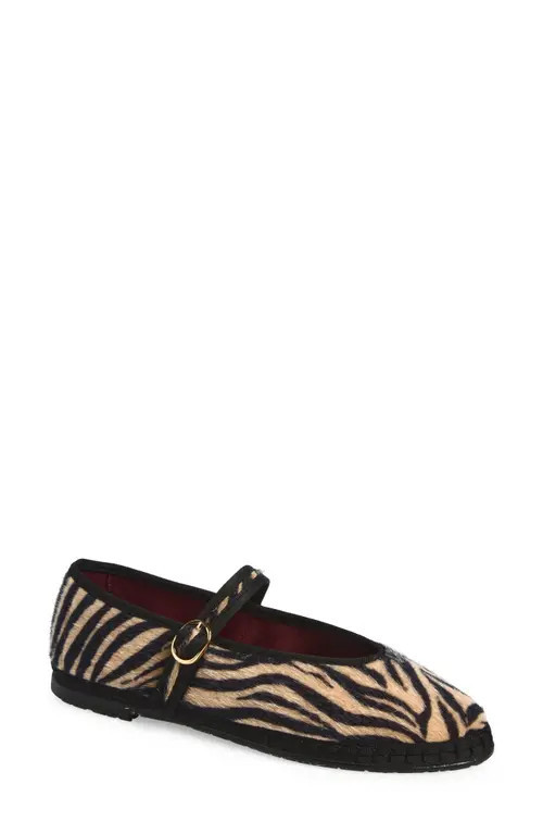 Flabelus x Nordstrom Animal Print Ballet Flat in Black at Nordstrom, Size 36 | Nordstrom
