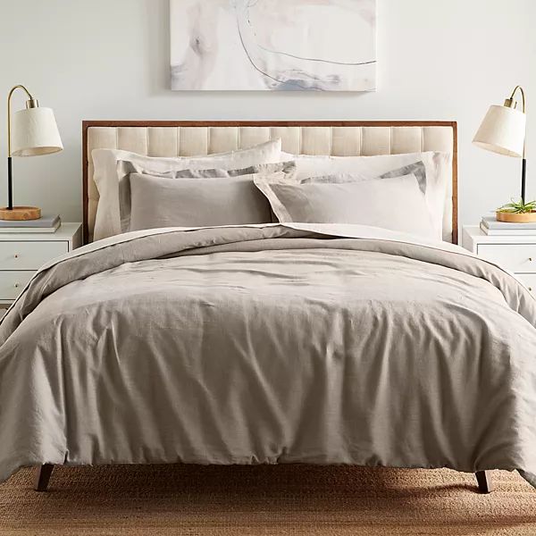 Sonoma Goods For Life® Cotton Linen Comforter Set with Shams | Kohl's