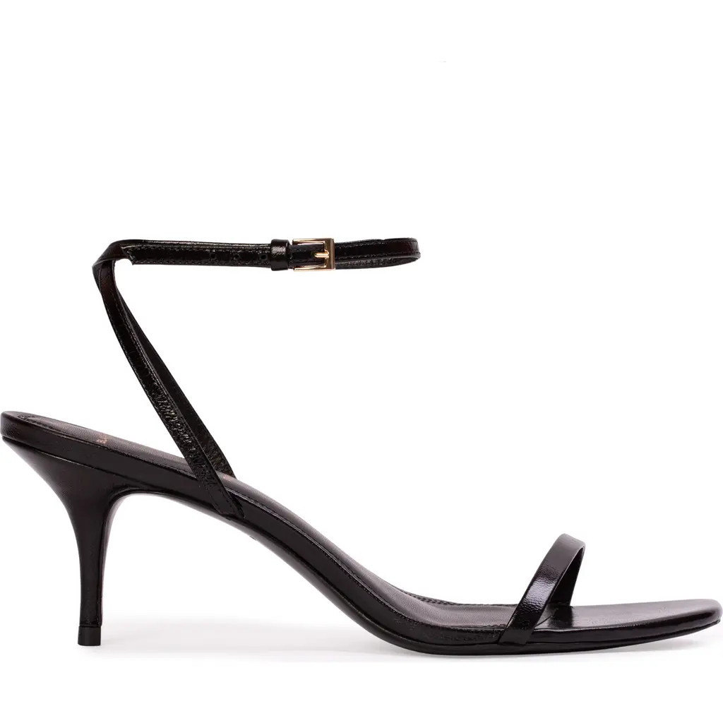 BLACK SUEDE STUDIO Slone65 Sandal in Black Leather at Nordstrom, Size 38 | Nordstrom