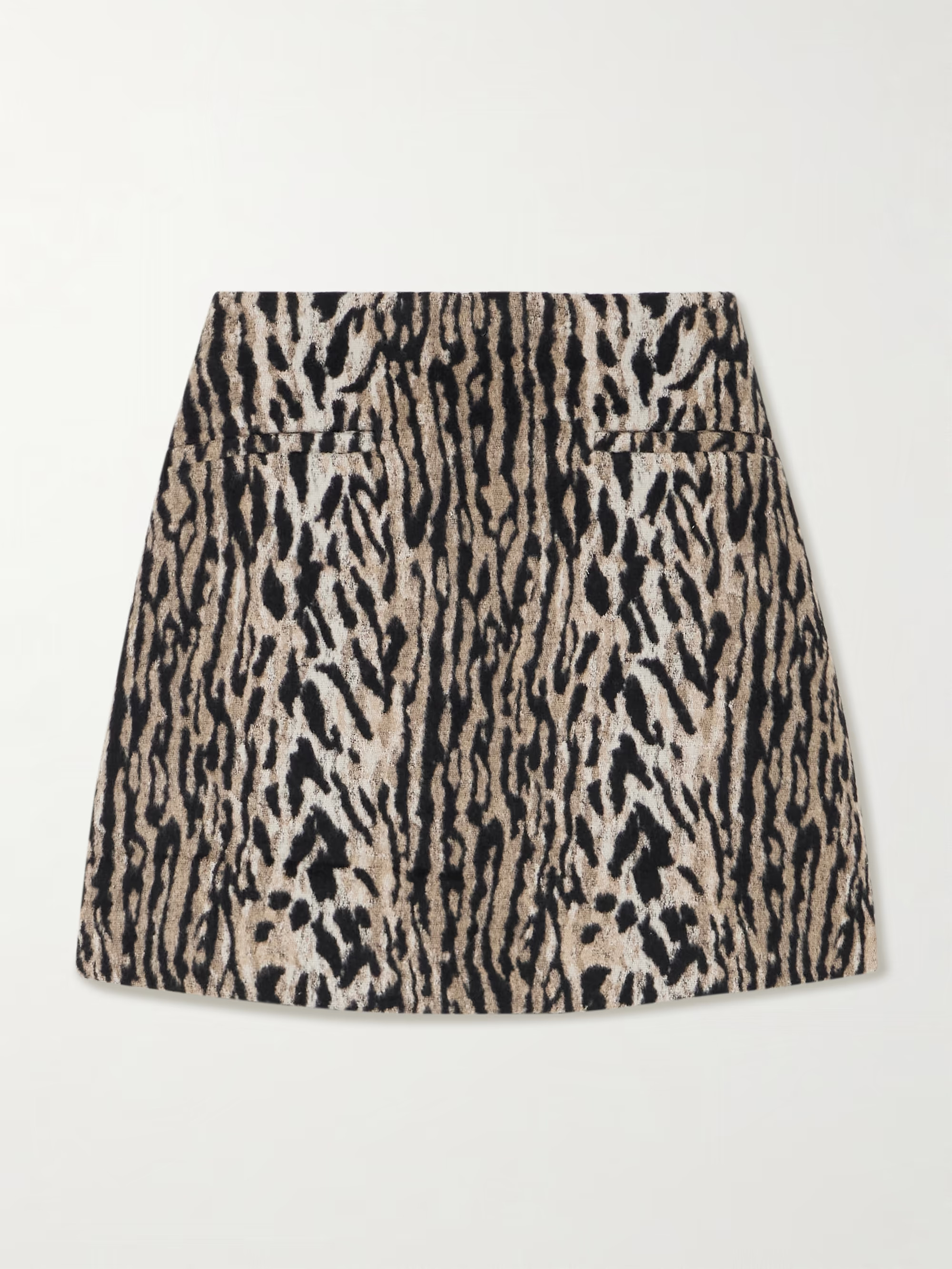 Mariah leopard-print felt mini skirt | NET-A-PORTER (US)