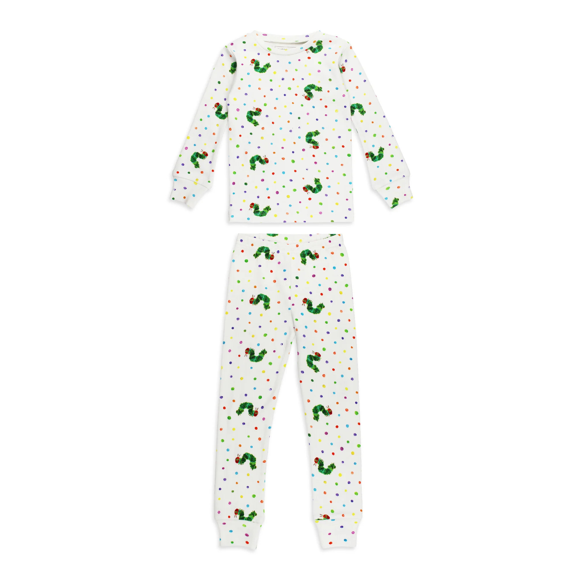 Kids' Organic L/Sleeve PJ Set in Caterpillar | L'ovedbaby