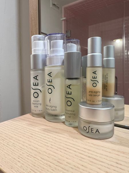 My favorite travel skincare set by OSEA. Love this anti-aging skincare set. Cleansing milk, serum, oil, face cream and body balm. Perfect for beach travel!

#LTKtravel #LTKbeauty #LTKfindsunder100