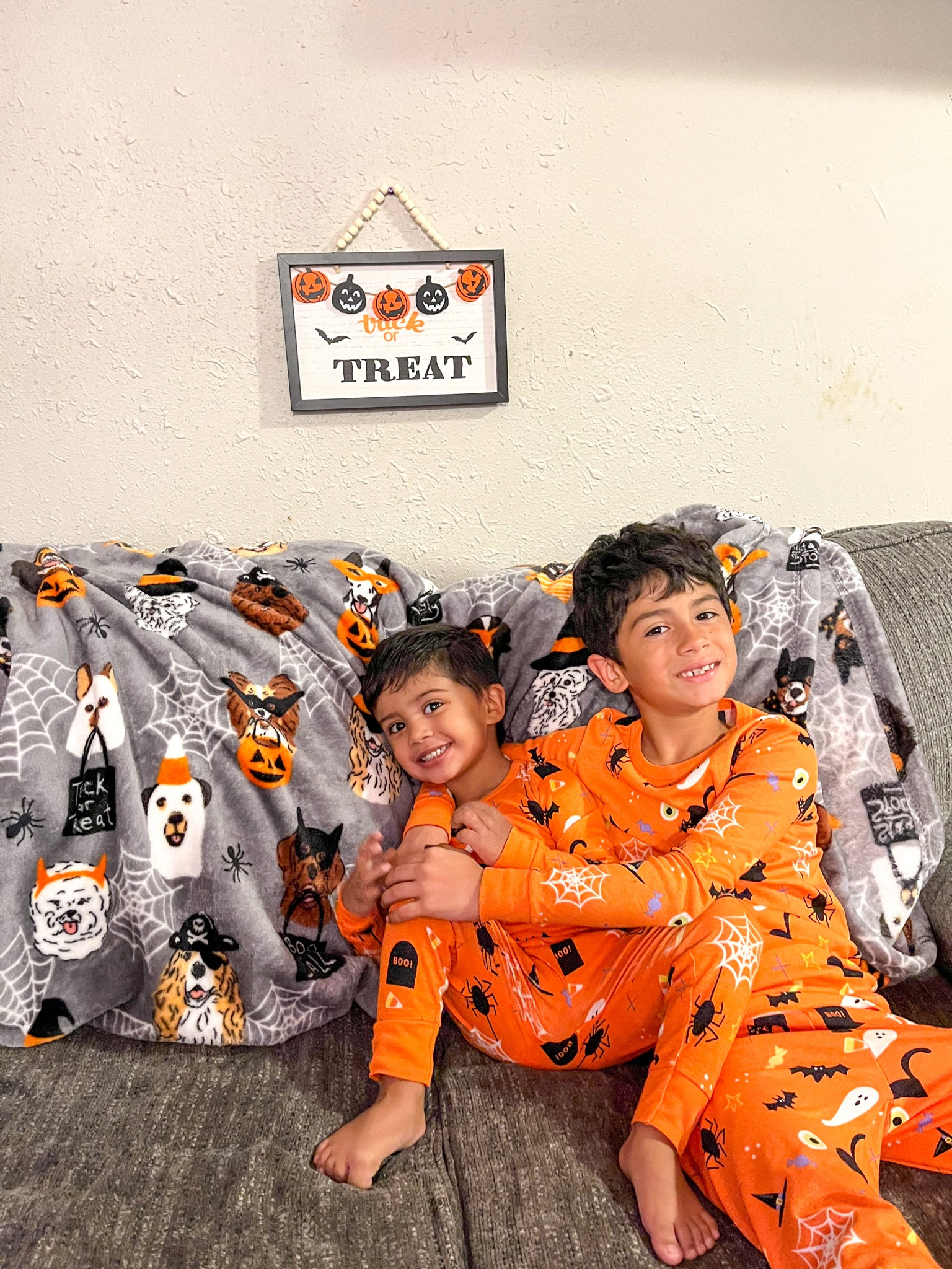 Matching Halloween pajamas on sale for the whole family even your furry ones🧡 #halloween 

#LTKkids #LTKsalealert #LTKSeasonal