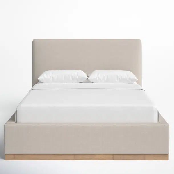 Oat Delpha Grounded Upholstered Wood Base Bed | Wayfair North America