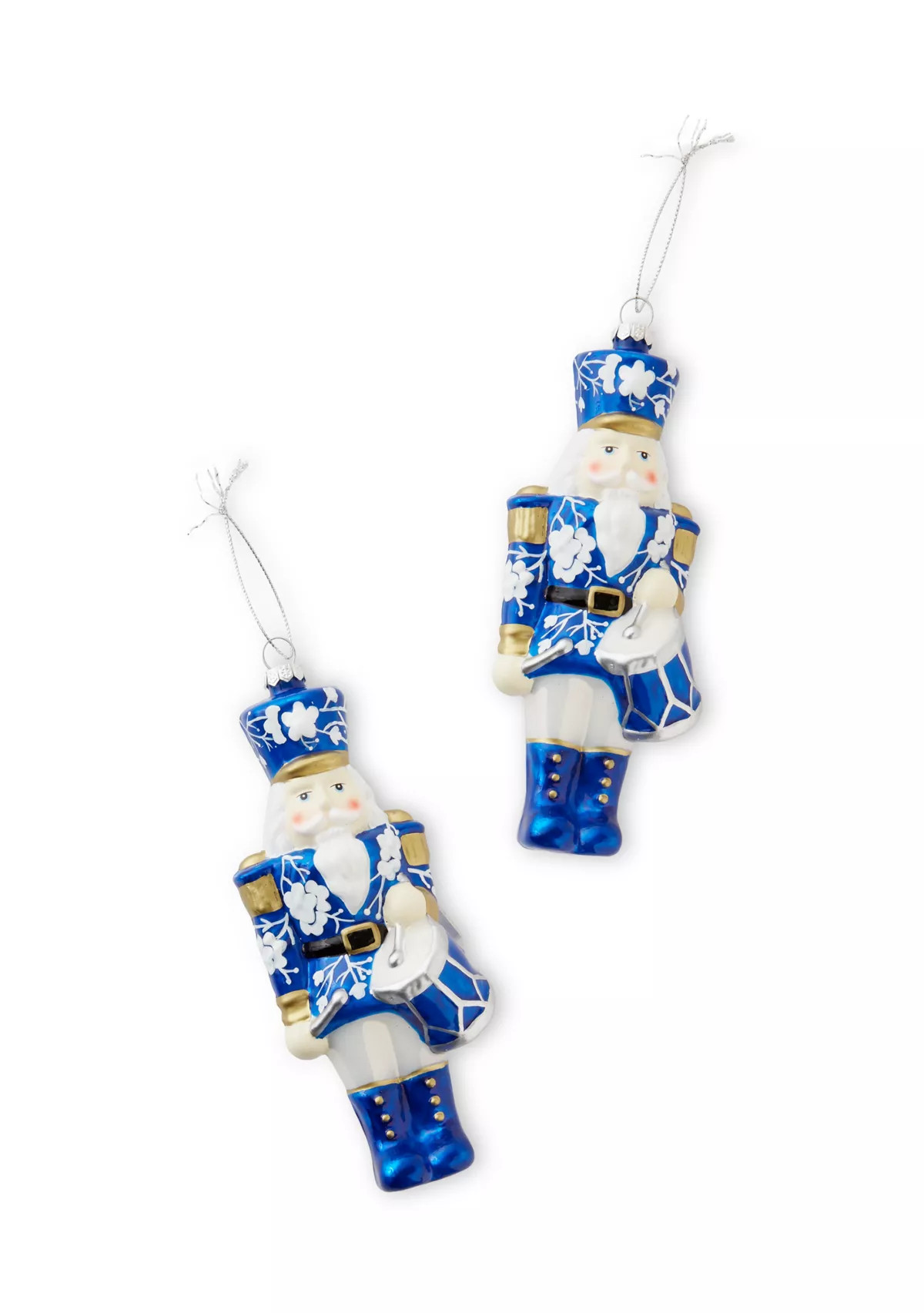 Set of 2 Blue Nutcracker Ornaments | Belk