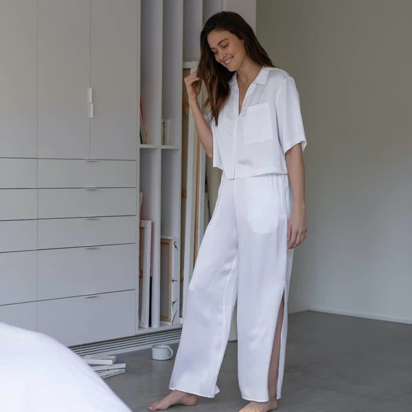 Washable Silk Button Down Pant Set | Lunya