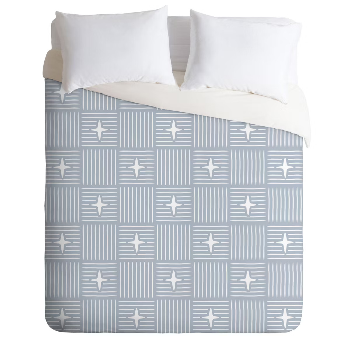 Little Arrow Design Co Nordic Winter Blue Duvet Cover Set Blue - Deny Designs | Target
