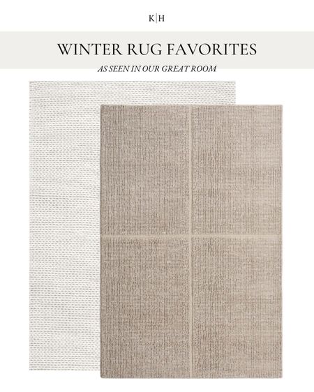 Two of my favorite wool rugs for winter! We have had these rugs in our great room all season long and it keeps everything warm and cozy! 

#homedecor #rug #arearug #woolrugs #winterrugs

#LTKhome #LTKstyletip #LTKSeasonal