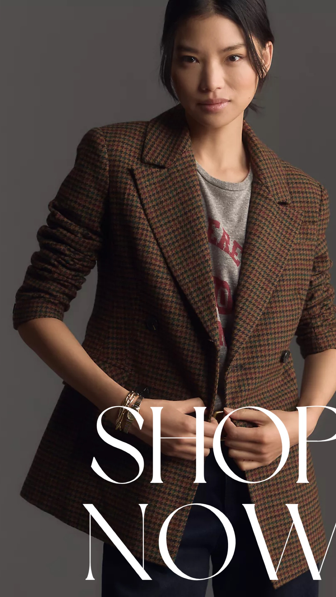 • shop now •

love this double breasted houndstooth blazer, it’s perfect for fall.

#LTKHoliday #LTKWorkwear #LTKStyleTip