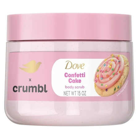 Dove Crumbl Exfoliating Body Scrub Confetti Cake, 15 oz | Walmart (US)