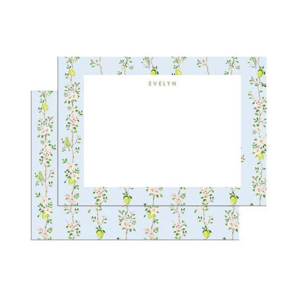 Chinoiserie Blue Notecard Set | Evelyn Henson