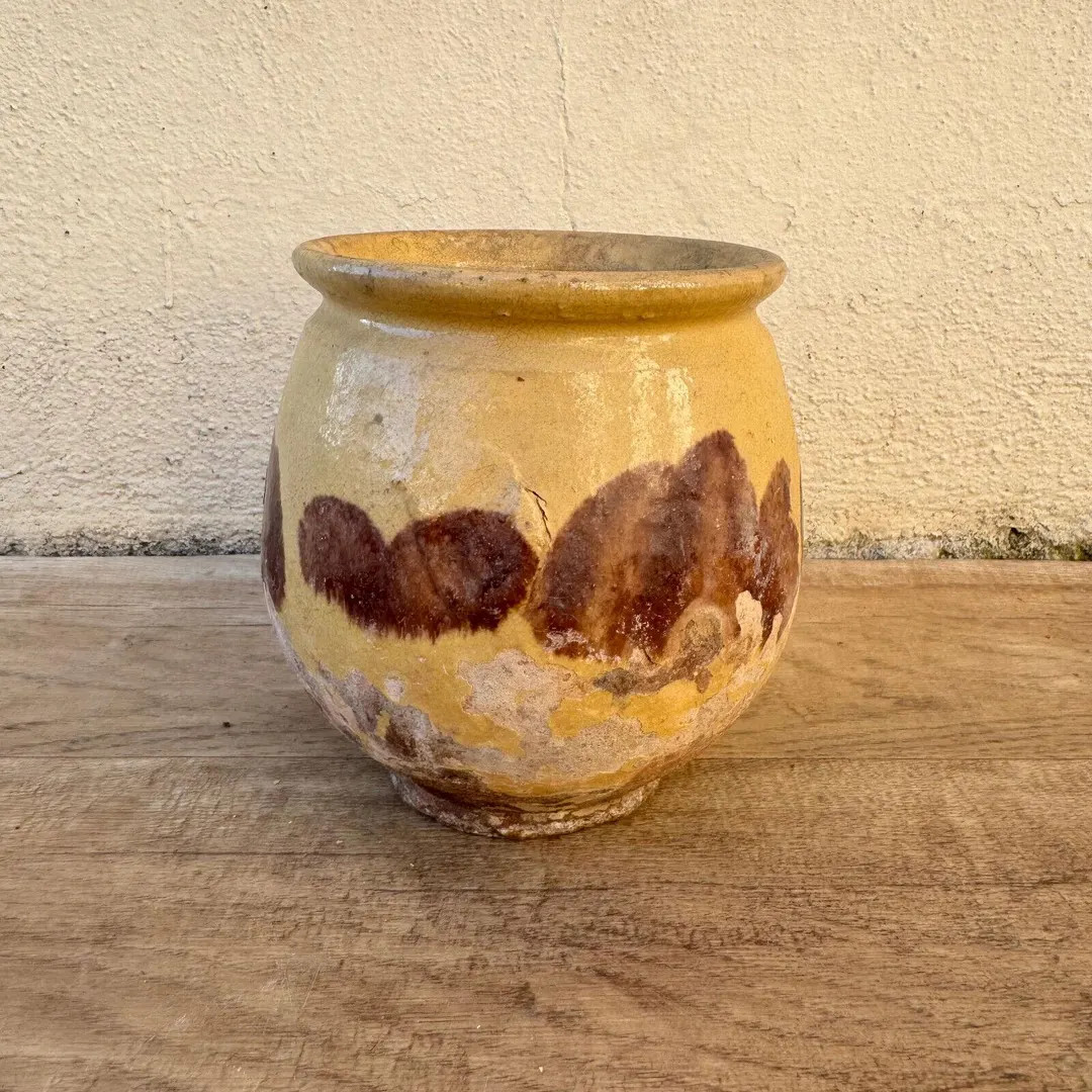 French Pottery Honey Pot Antique Terracotta Confit Jar Glazed 1202257 - Etsy | Etsy (Global)