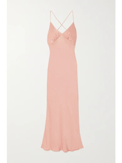 The Line By K - Florence Satin Dress - Pink | NET-A-PORTER (US)