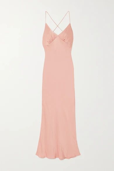 The Line By K - Florence Satin Dress - Pink | NET-A-PORTER (US)