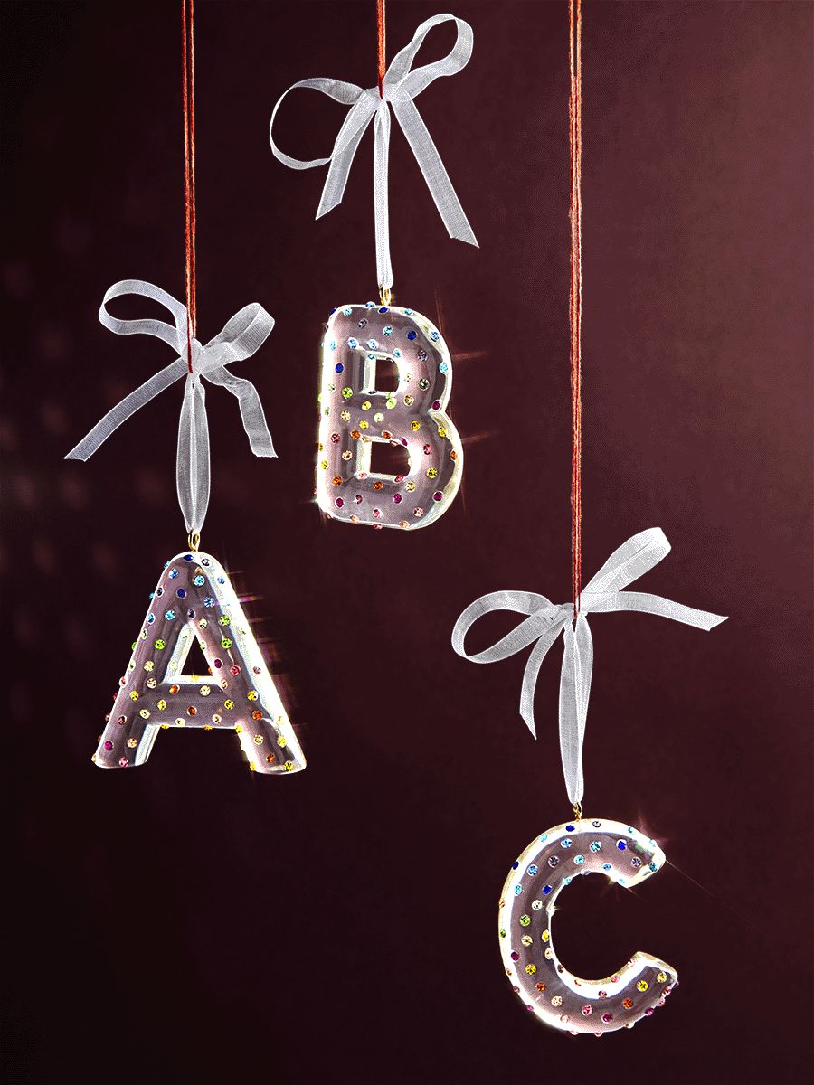 Color In The Season Initial Ornament - Color In The Season Ornament | BaubleBar (US)