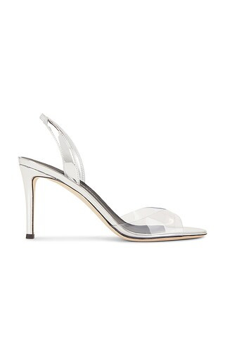Giuseppe Zanotti x REVOLVE Basic 85 Heel in Transparent from Revolve.com | Revolve Clothing (Global)