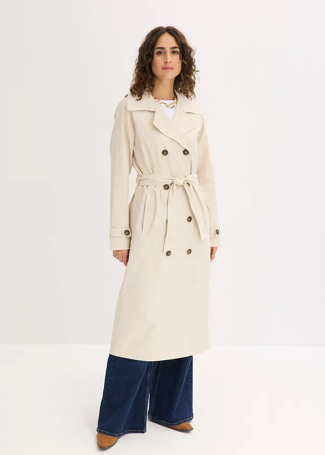 Gevoerde trenchcoat lichtsand | Bonprix NL (Influencer)