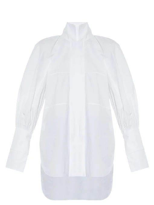 Faint stand-collar cotton shirt | Ellery | Matches (UK)