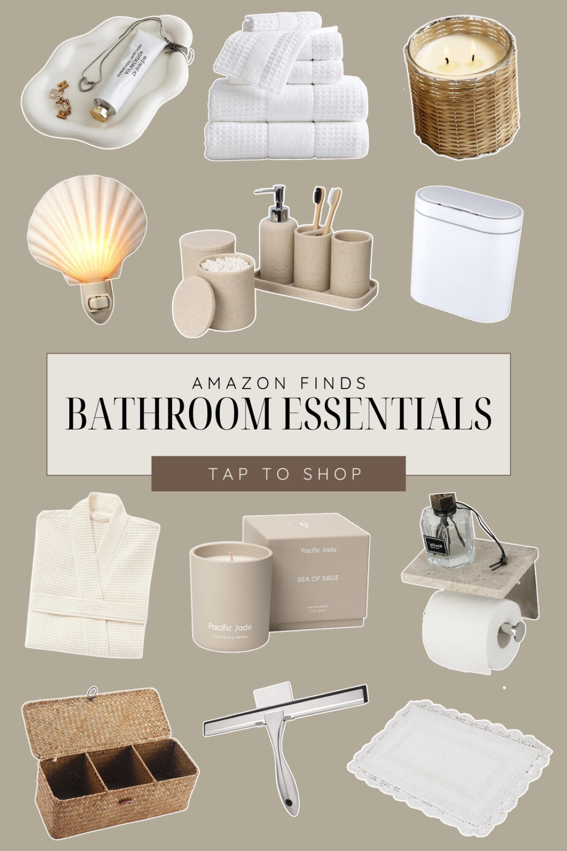 Amazon neutral bathroom finds!


Home decor, bath robe, white towels, seashell nightlight, coastal style, beachy, candles, white bath mats, trashcan, technology, cozy home, earth tones, natural colors, whicker basket

#LTKStyleTip #LTKHome #LTKSeasonal