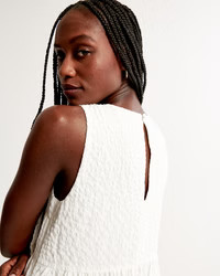 Seersucker Trapeze Mini Dress | Abercrombie & Fitch (US)