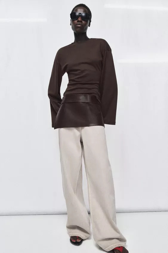 100% LEATHER SKIRT BELT | Zara US