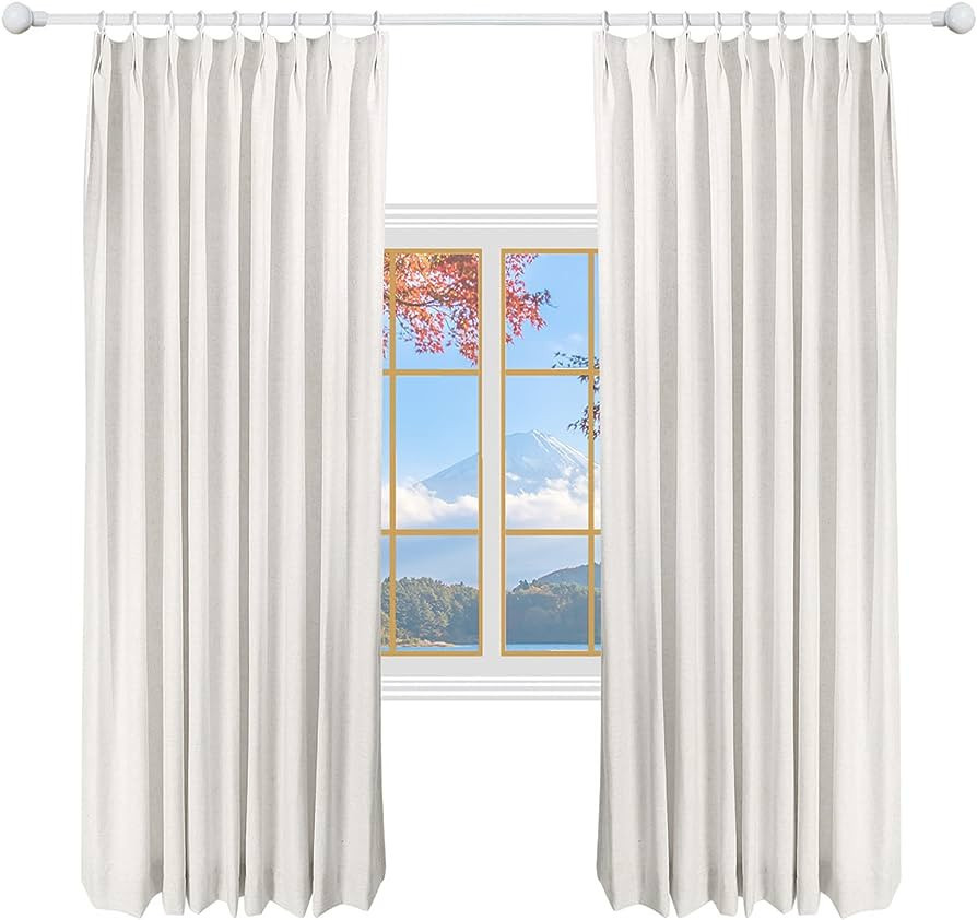 DotheDrape 34 W x 106 L inch Pinch Pleat Darkening Drapes Amazon Home Decor Finds Amazon Favorites | Amazon (US)