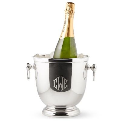 Personalized Nickel Champagne Bucket | Williams-Sonoma