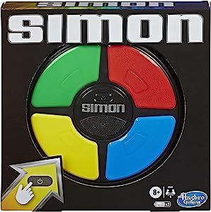 Hasbro Gaming Simon Handheld Electronic Memory Game With Lights and Sounds for Kids Ages 8 and Up | Amazon (US)