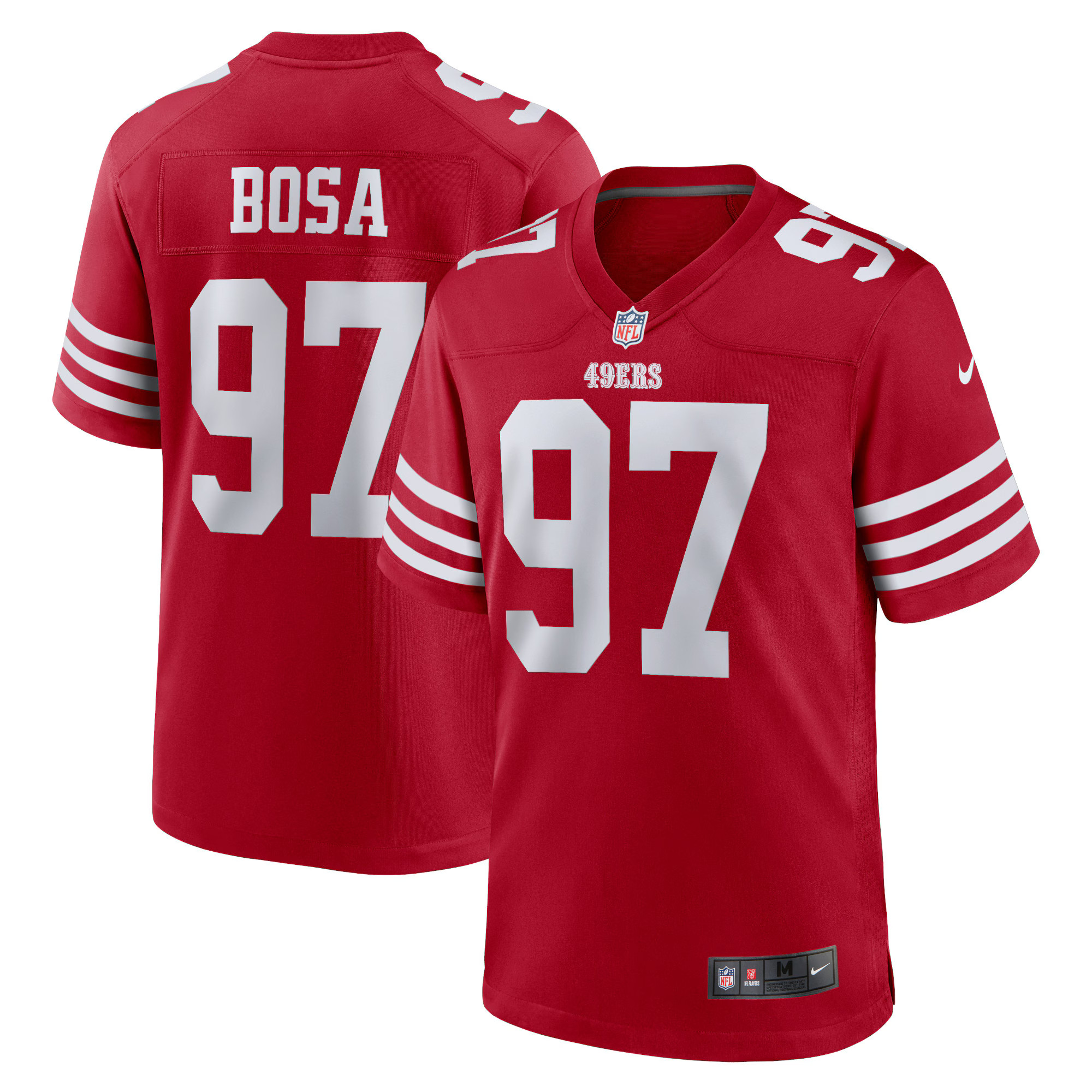 Men's San Francisco 49ers Nick Bosa Nike Scarlet Player Game Jersey | NFL Shop