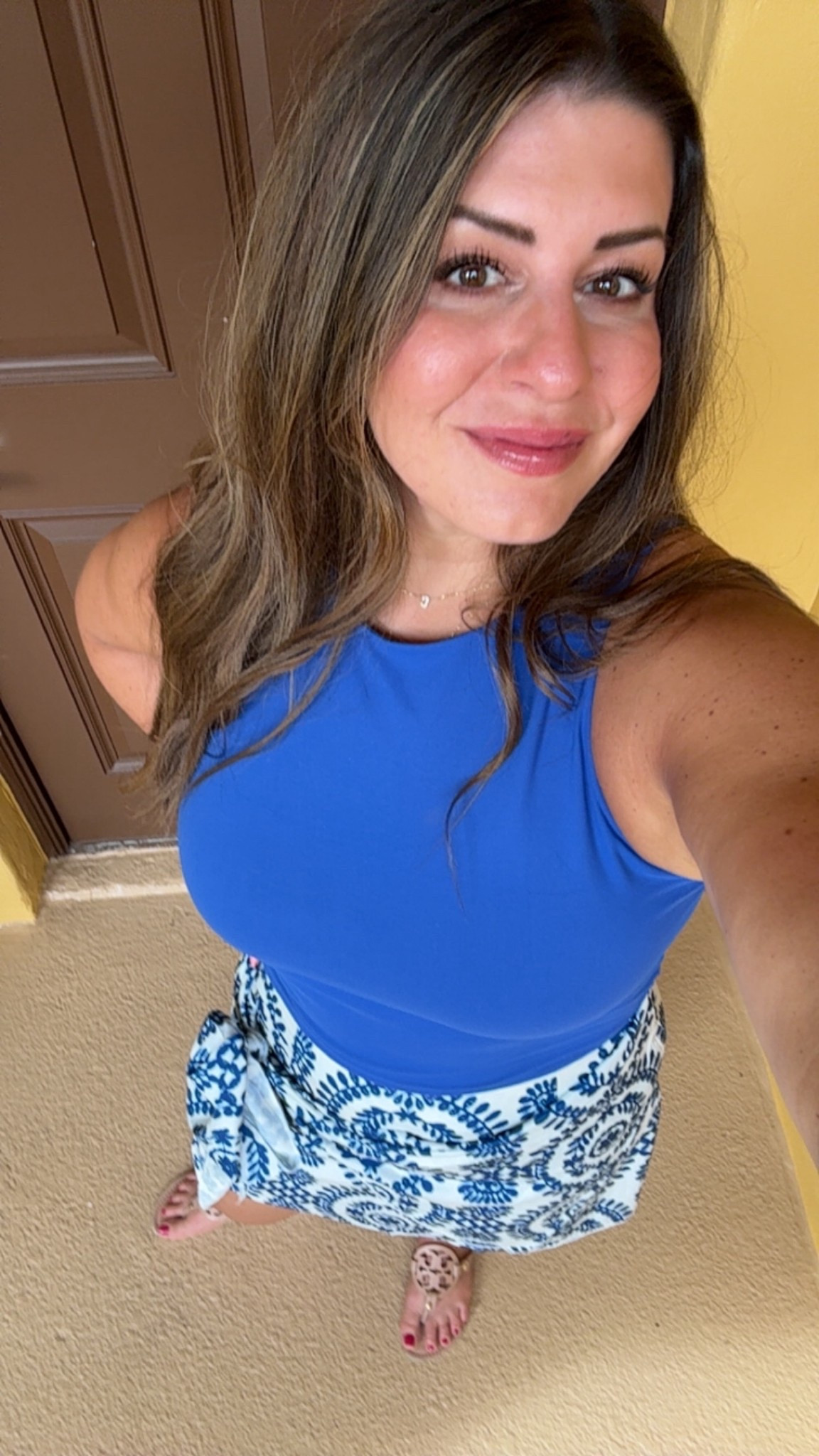 Vacation outfit - skirt fits TTS, sized up in top

#LTKSeasonal #LTKootd #LTKMidsize