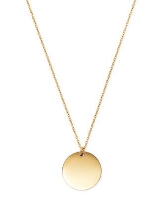 Moon & Meadow 14K Yellow Gold Disc Pendant Necklace, 17 | Bloomingdale's (US)