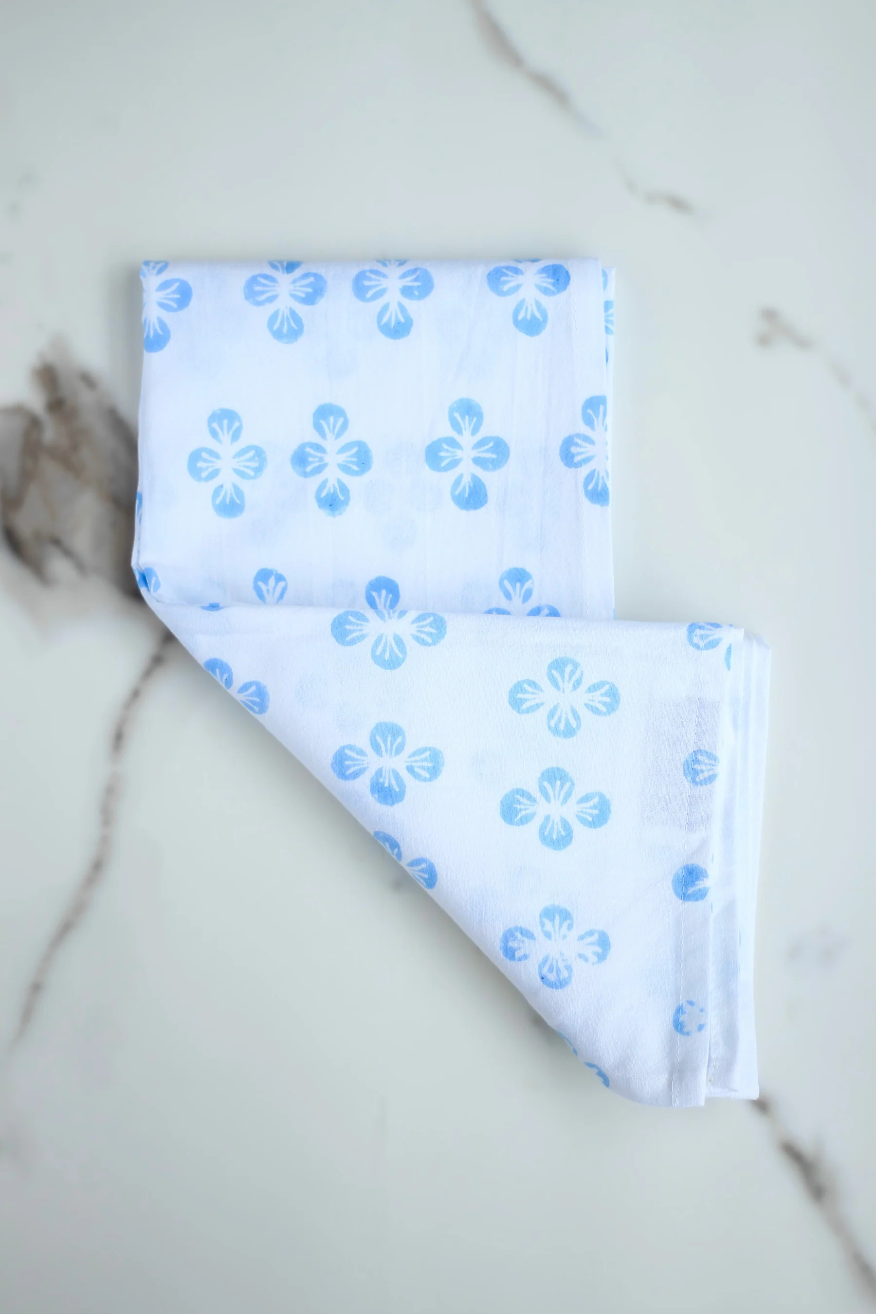 Tea Towel - Dogwood, Uniform Blue by Mended | Support HerStory