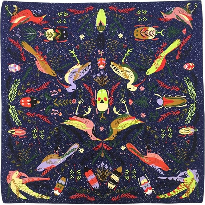 Julunar Silk Like Head Scarf for Women - Satin Large Hair Scarves - 35" Square Silk Hair Wrap for... | Amazon (US)