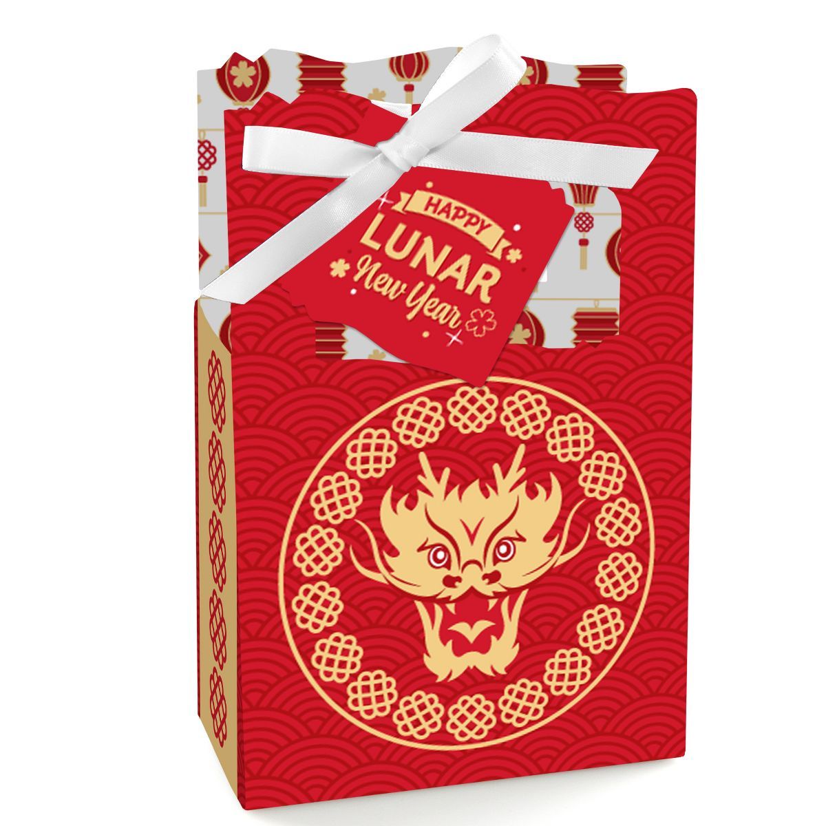 Big Dot of Happiness Lunar New Year - 2024 Year of the Dragon Favor Boxes - Set of 12 | Target