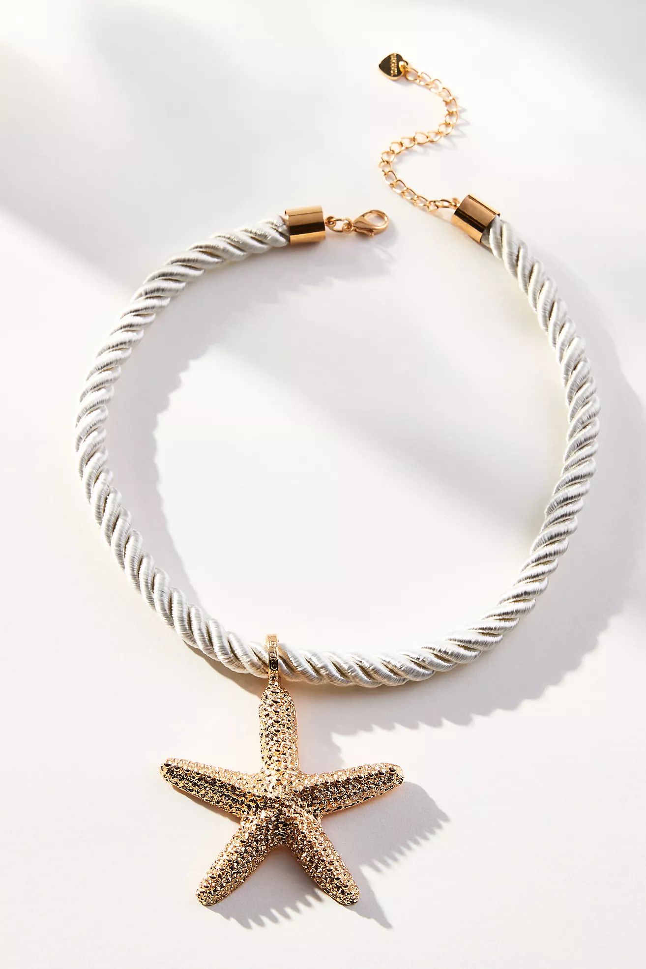 Starfish Shell Charm Rope Necklace | Anthropologie (US)