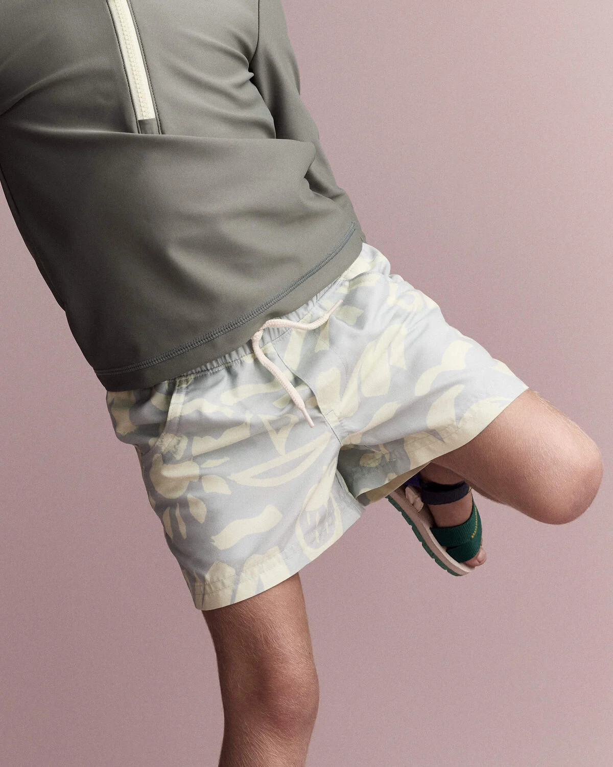 Toddler Boy Tropical Swim Trunks - Light Blue - Otter Avenue | Carter's | Carter's Inc