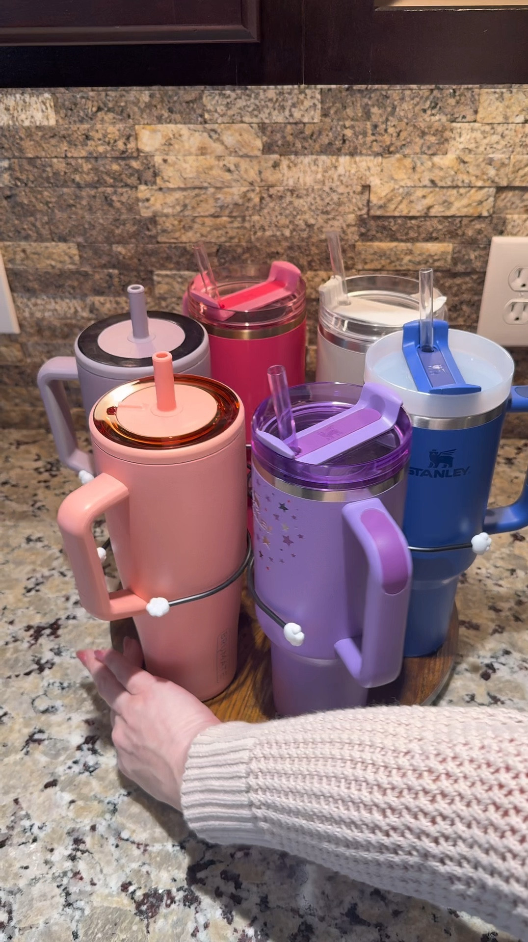 Such a great way to store/display your tumblers!! It holds and stores 6 of them!! #founditonamazon #amazonfinds 

#LTKFindsUnder50 #LTKHome