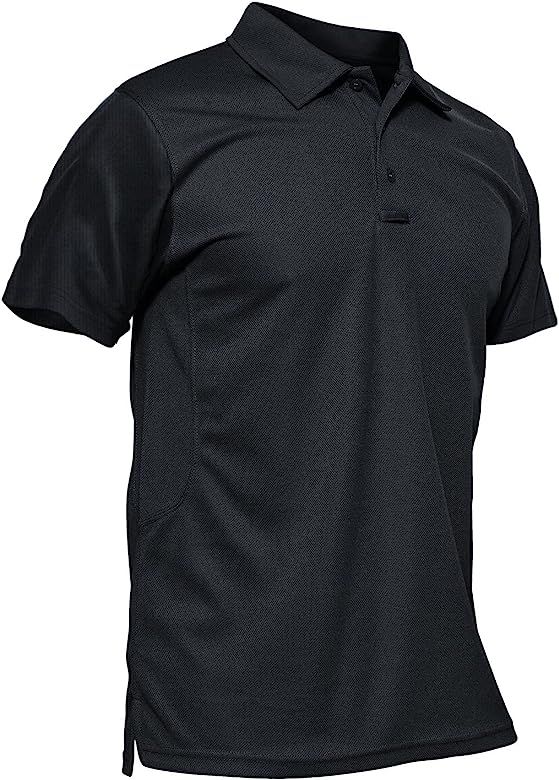 MAGCOMSEN Men's Polo Shirt Quick Dry Performance Long and Short Sleeve Tactical Shirts Pique Jersey  | Amazon (US)