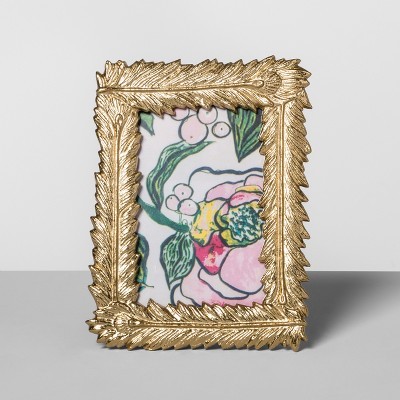 Cast Feather Frame Gold 4"x6" - Opalhouse™ | Target