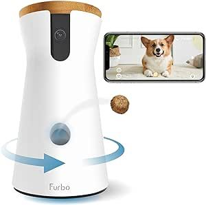 Furbo 360° Rotating Dog Camera Treat Dispenser: Auto Dog Tracking with Color Night Vision & 2-Wa... | Amazon (US)