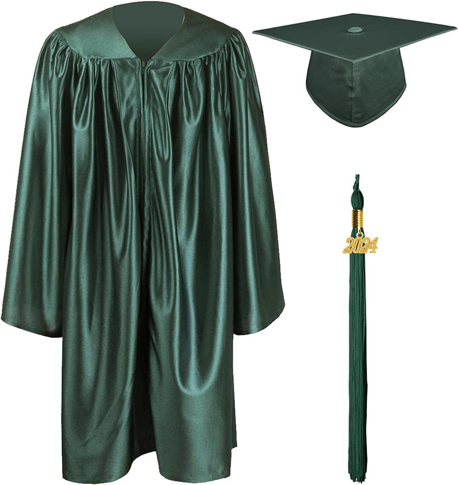 GraduationMall Shiny Kindergarten & Preschool Graduation Gown Cap Set with 2024 Tassel | Amazon (US)