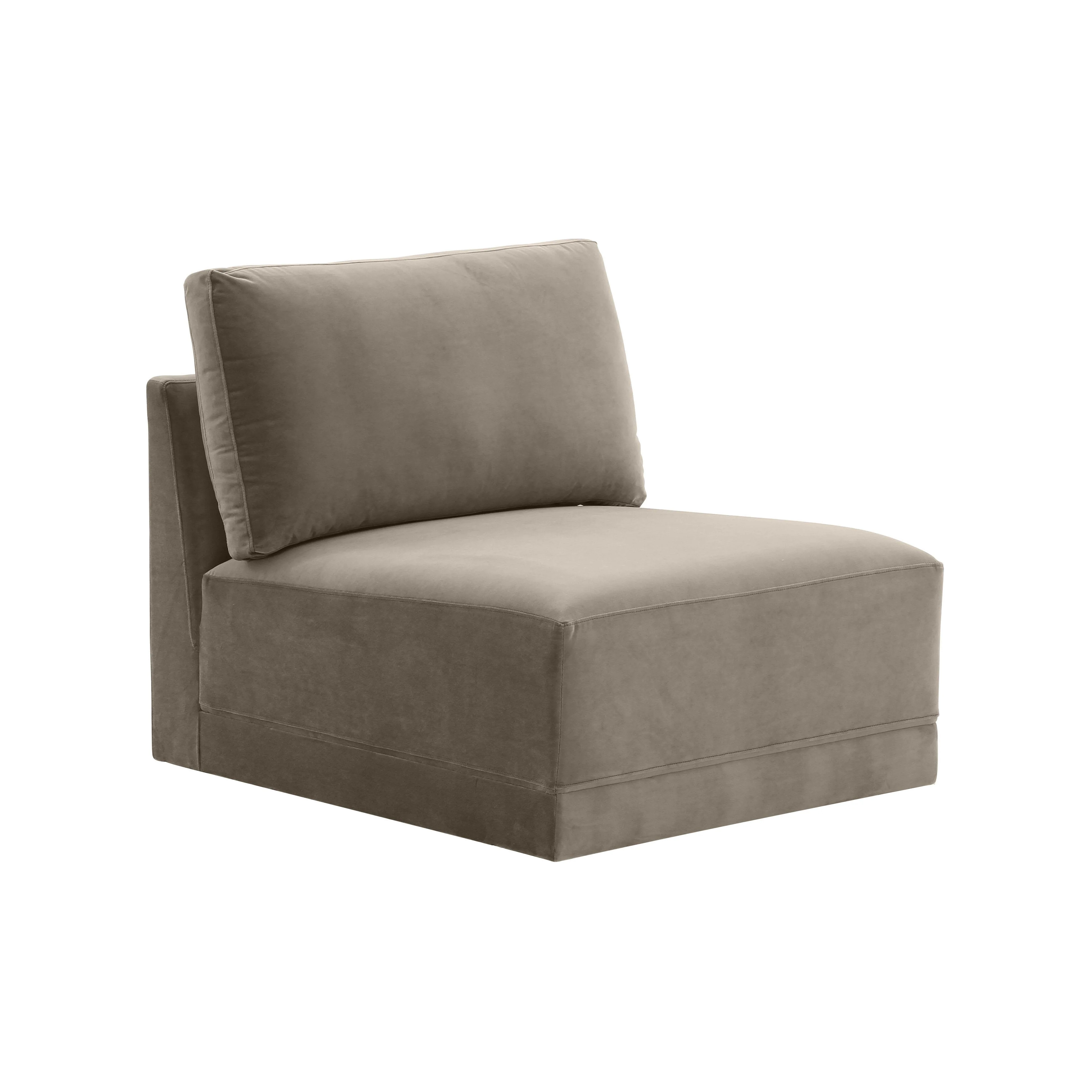 Willow Velvet Modular Armless Chair | TOV Furniture