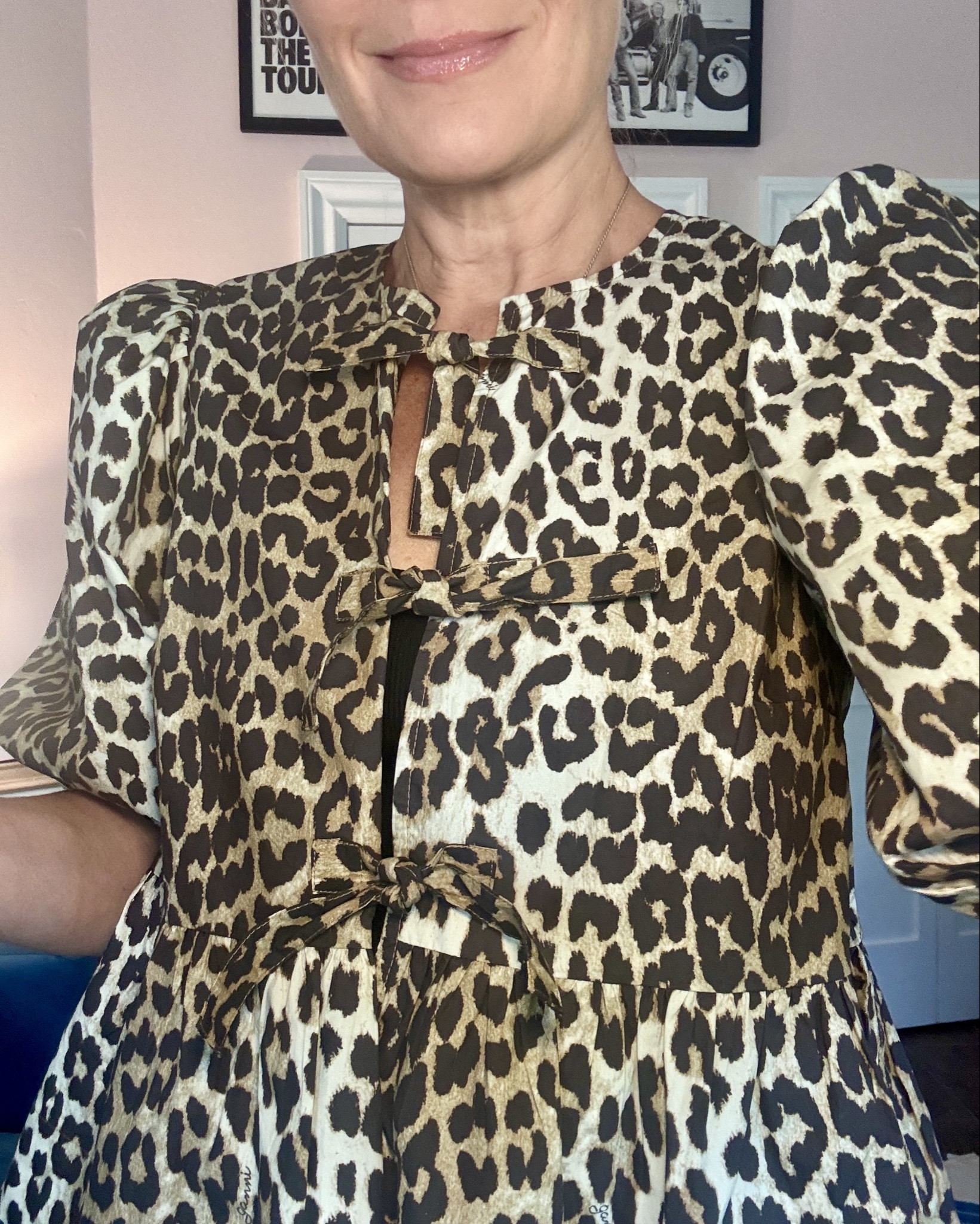 Remember this fun Ganni leopard 🐆 top?! It’s been sitting in my closet for over a year now and I pulled it out and started wearing it again. 

#LTKStyleTip #LTKOver40 #LTKSeasonal