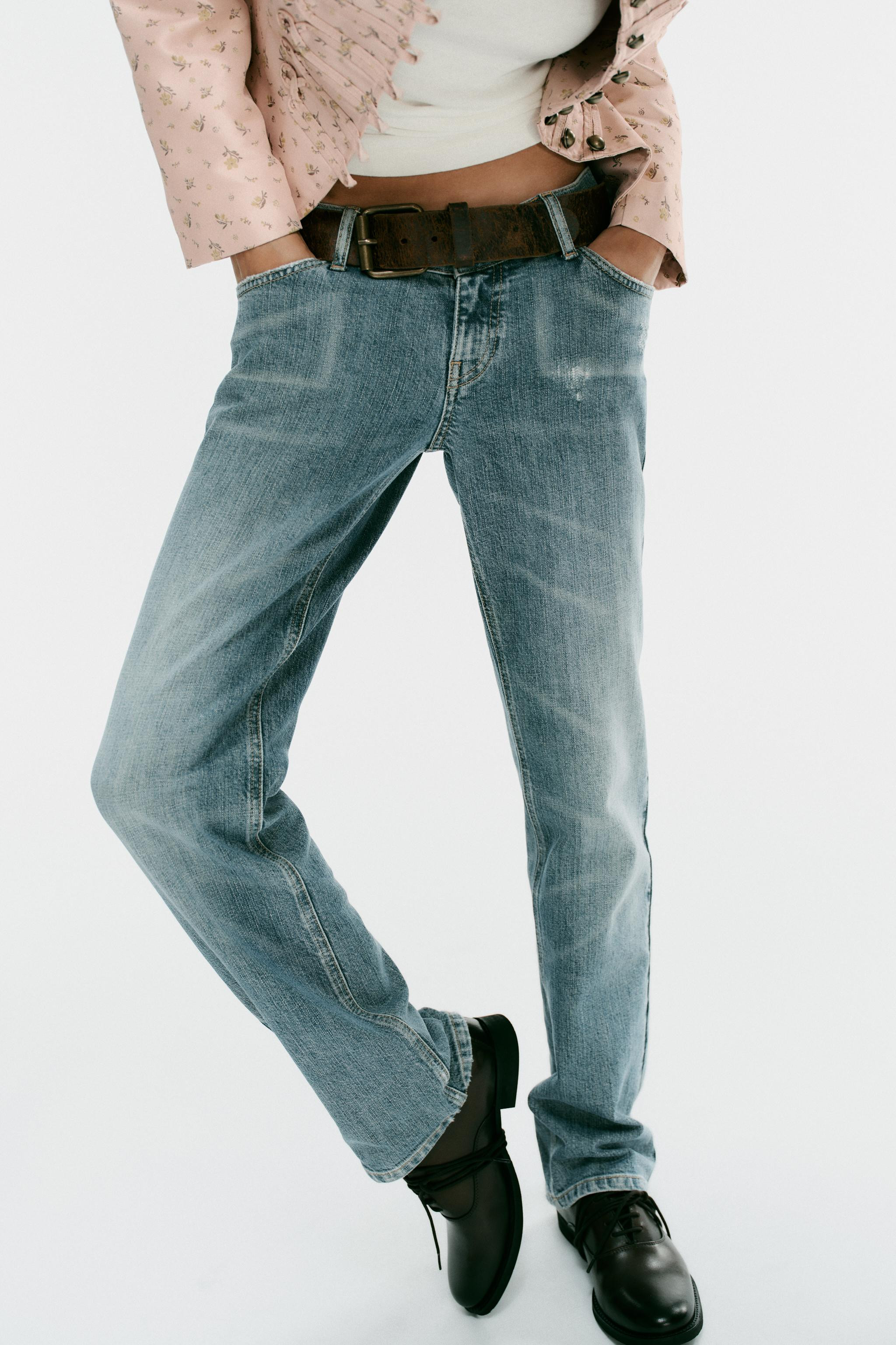 TRF LOW-RISE SLIM FIT JEANS | Zara UK