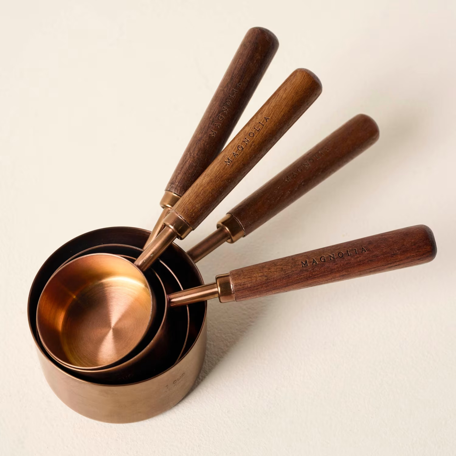 Walnut and Copper Measuring Cups | Magnolia