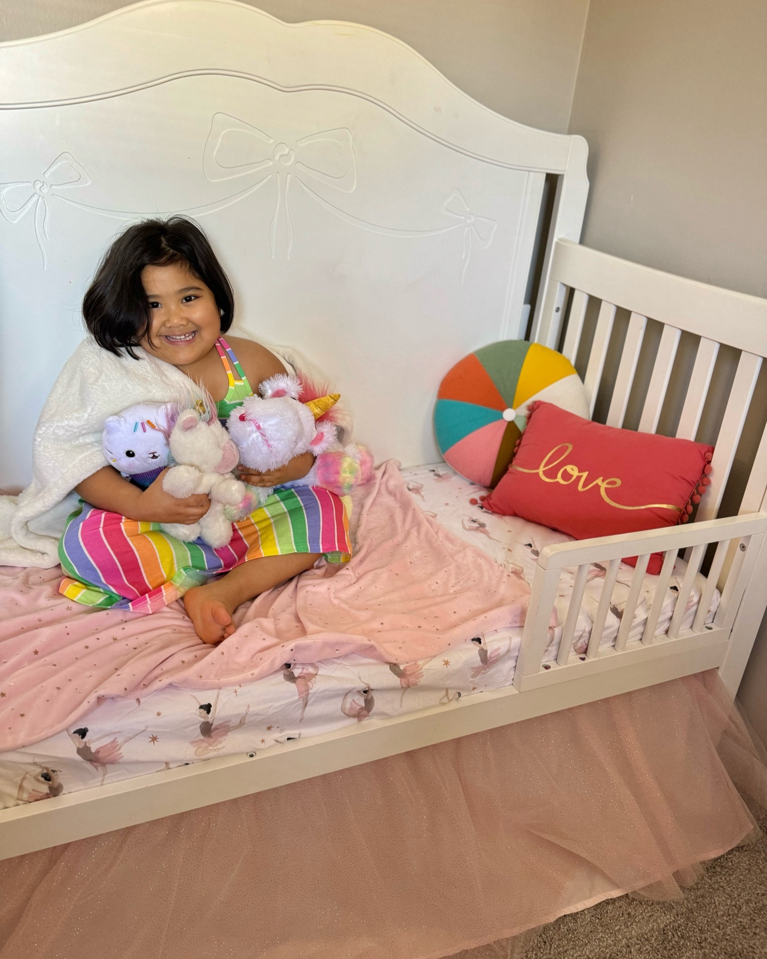 Little Ballerina 🩰 

Lambs & Ivy’s 3 piece ballerina bedding set is perfect for little girls with its 100% cotton ballet themed fitted sheet, sparkling tulle crib skirt, and the super soft two-sided starry blanket that Anika loves. 🌟 

Girl’s nursery room
pink tutu dancer unicornn
convertible crib kids bed 

#LTKbaby #LTKkids #LTKbump
