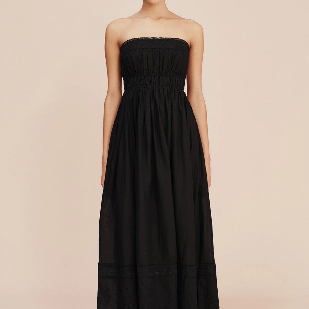 MYLAH STRAPLESS DRESS - BLACK | POSSE (US)
