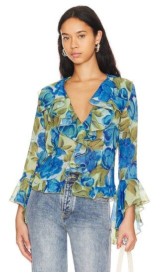 Alisha Top in Brushed Floral | Revolve Clothing (Global)